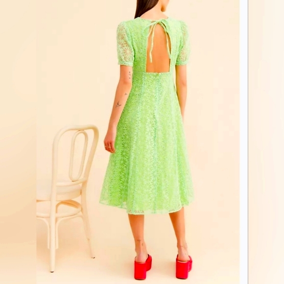 Adelyn Rae Lina Embroidered Open Back Midi Dress - Picture 3 of 16